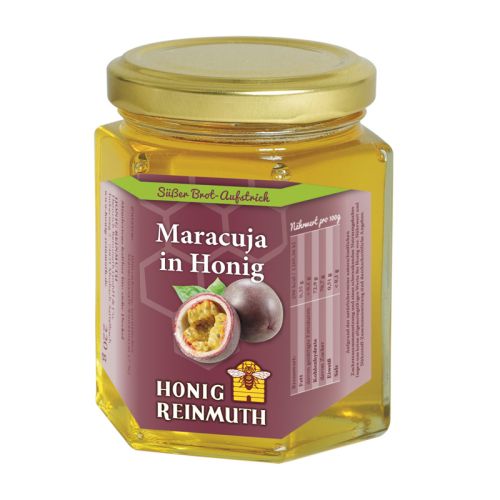 Maracuja in Honig im 220 g Glas