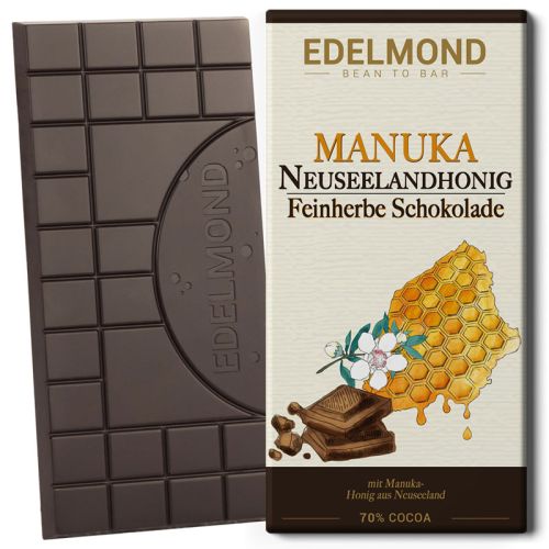 Manuka-Honig Zartbitter Schokolade FAIR TRADE 75 g Tafel