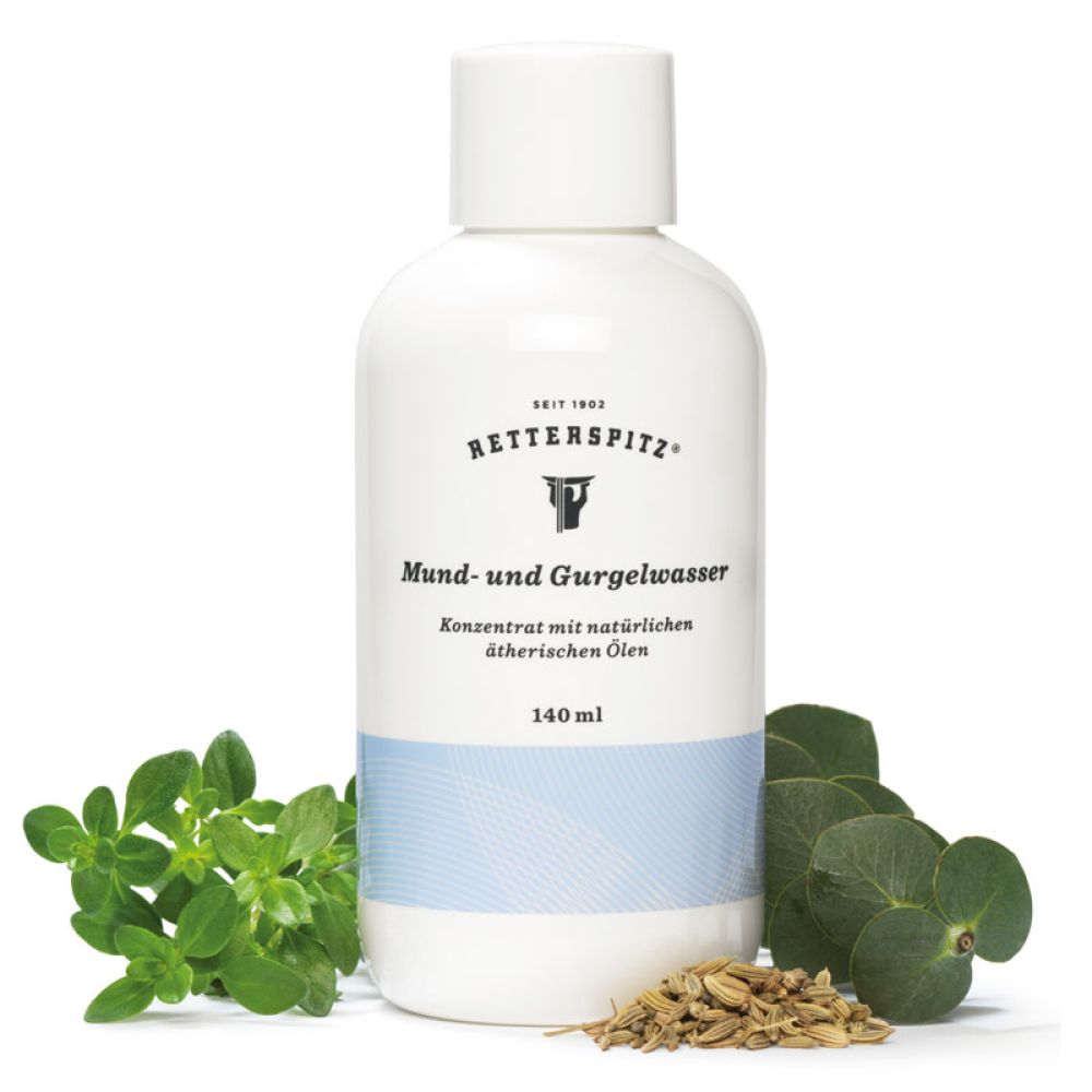 Retterspitz Mund- und Gurgelwasser in der 140 ml Flasche