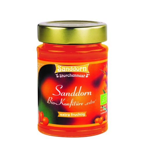 Sanddorn Bio-Konfitüre extra im 225 g Glas