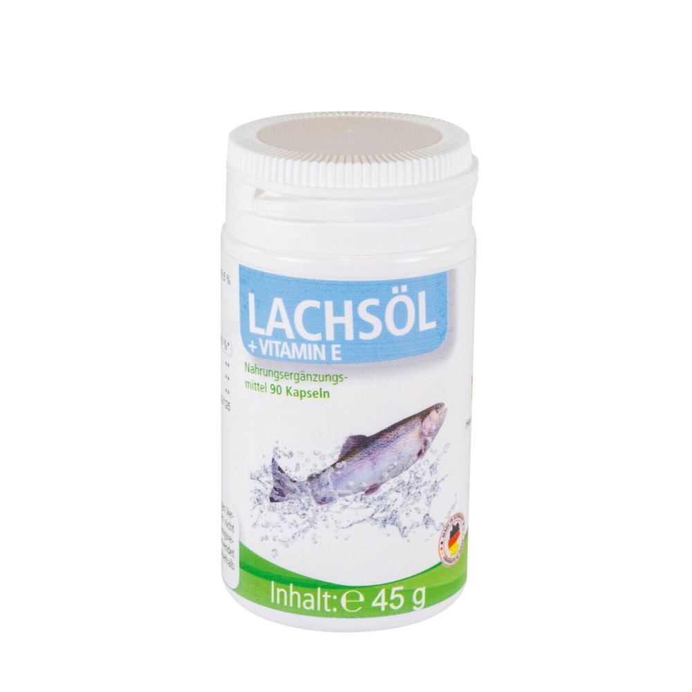 Lachsölkapseln in der Tablettendose
