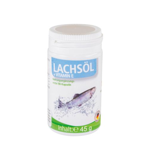 Lachsölkapseln in der Tablettendose