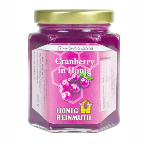 Cranberry in Honig im 220g Glas
