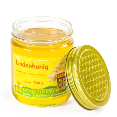 Lindenhonig im 500 g Glas