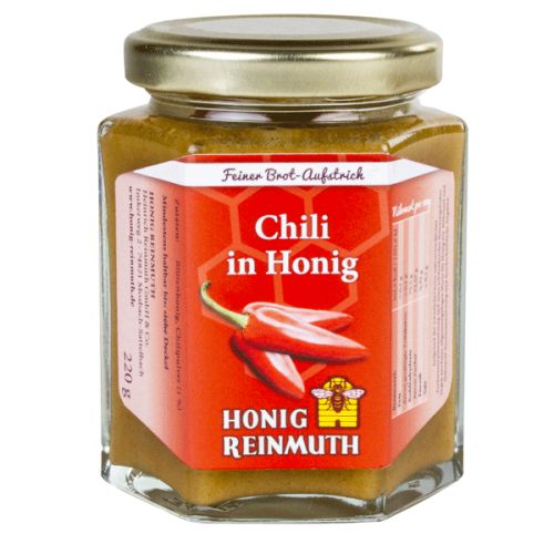 Chili in Honig im Glas