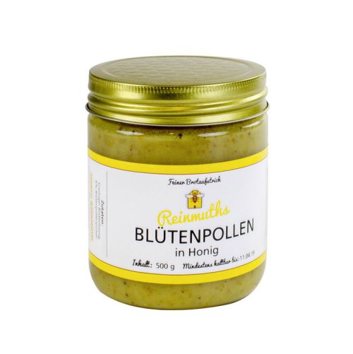 Blütenpollen in Honig im 500g Glas