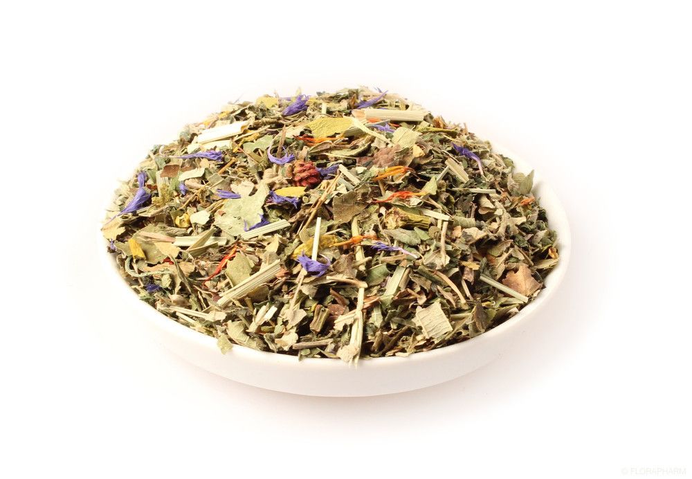 Jungbrunnen Kräutertee lose in einer Schale