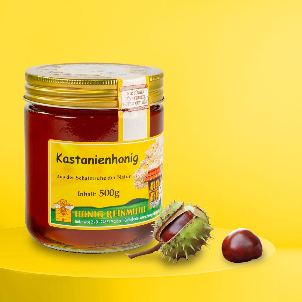 Kastanienhonig im 500 g Glas