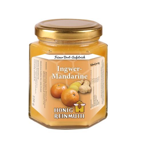 Ingwer Mandarine in Honig im Glas