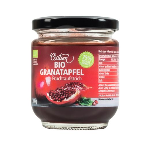 Granatapfel Fruchtaufstrich im Glas