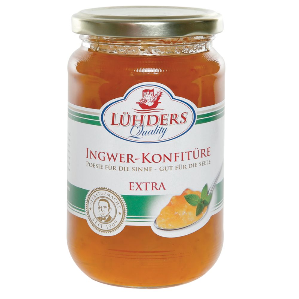 Ingwerkonfitüre im Glas