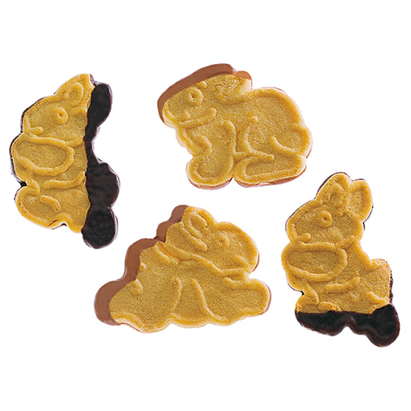 Butterhasen mit Schokoschicht